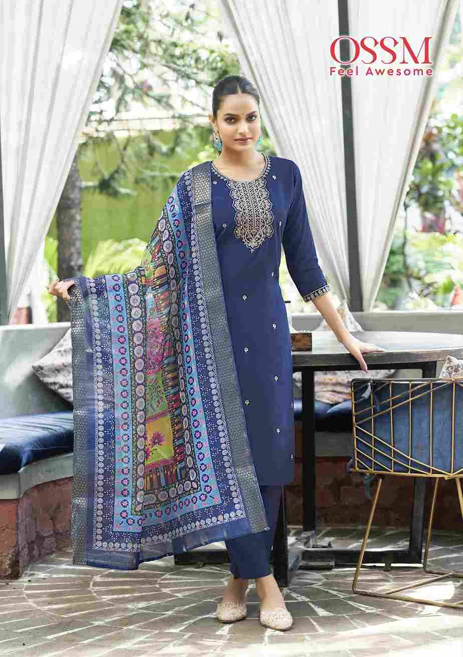 Meera By Ossm 1001 To 1006 Series Beautiful Stylish Festive Suits Fancy Colorful Casual Wear & Ethnic Wear & Ready To Wear Pure Viscose Silk Dresses At Wholesale Price