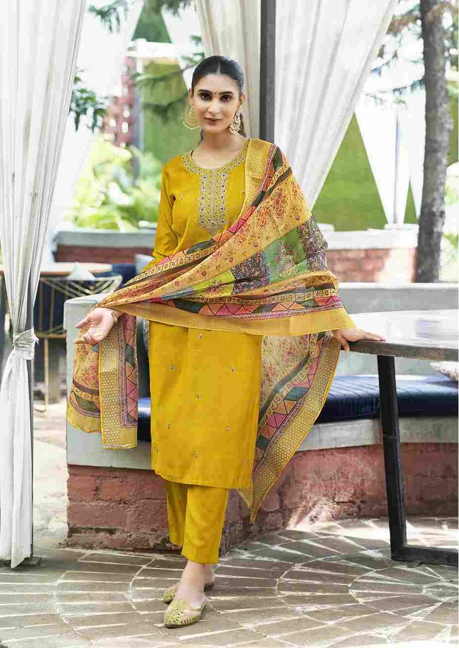 Meera By Ossm 1001 To 1006 Series Beautiful Stylish Festive Suits Fancy Colorful Casual Wear & Ethnic Wear & Ready To Wear Pure Viscose Silk Dresses At Wholesale Price