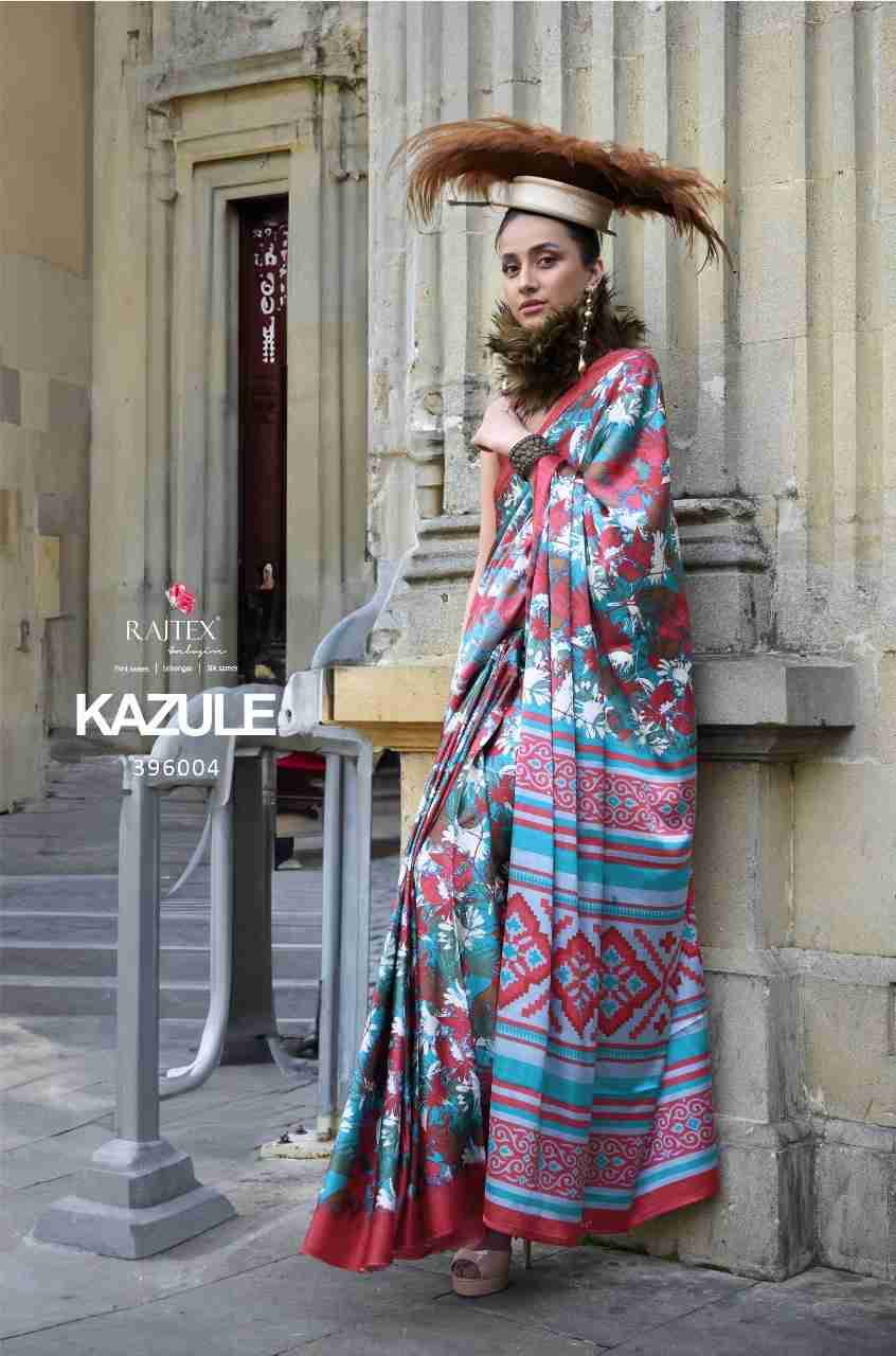 Kazule By Raj Tex 396001 To 396018 Series Indian Traditional Wear Collection Beautiful Stylish Fancy Colorful Party Wear & Occasional Wear Satin Sarees At Wholesale Price