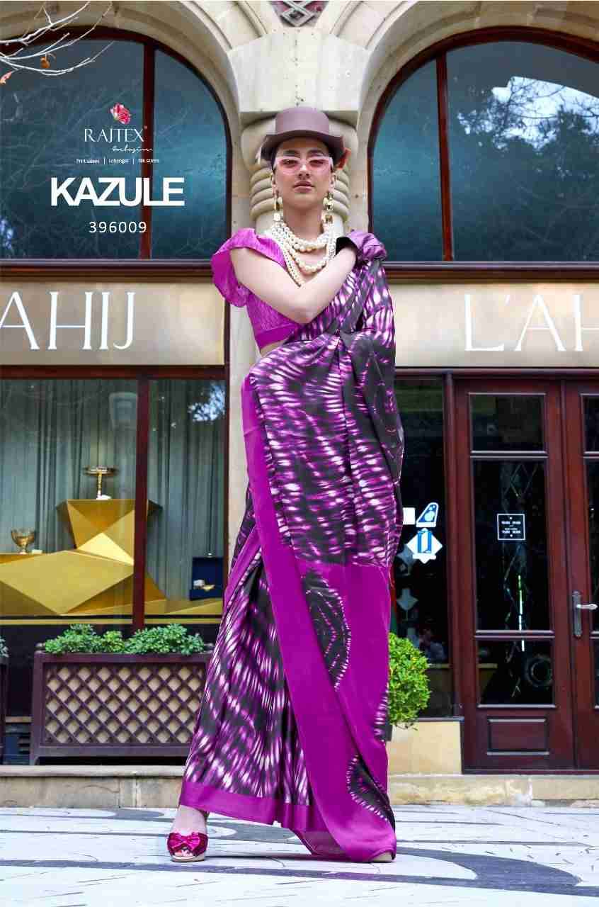 Kazule By Raj Tex 396001 To 396018 Series Indian Traditional Wear Collection Beautiful Stylish Fancy Colorful Party Wear & Occasional Wear Satin Sarees At Wholesale Price