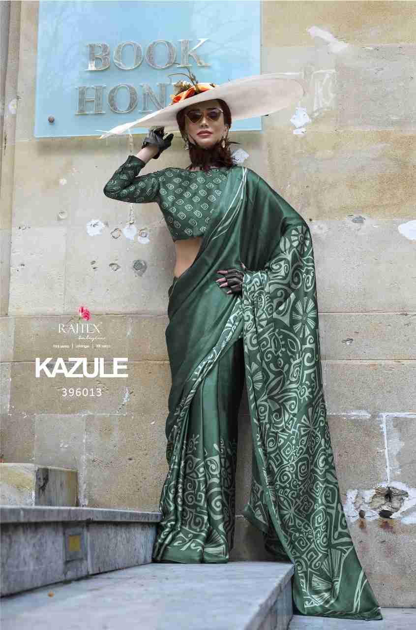 Kazule By Raj Tex 396001 To 396018 Series Indian Traditional Wear Collection Beautiful Stylish Fancy Colorful Party Wear & Occasional Wear Satin Sarees At Wholesale Price