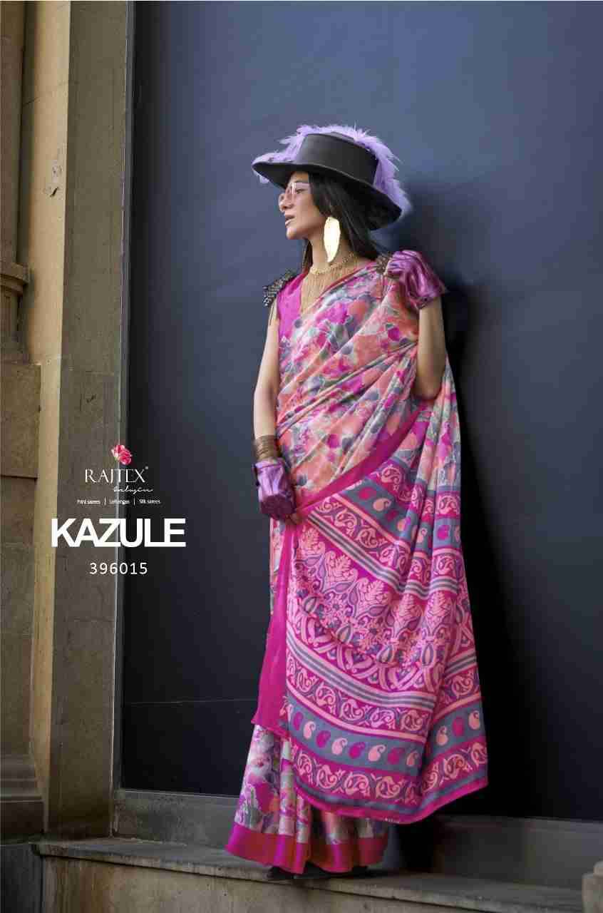 Kazule By Raj Tex 396001 To 396018 Series Indian Traditional Wear Collection Beautiful Stylish Fancy Colorful Party Wear & Occasional Wear Satin Sarees At Wholesale Price