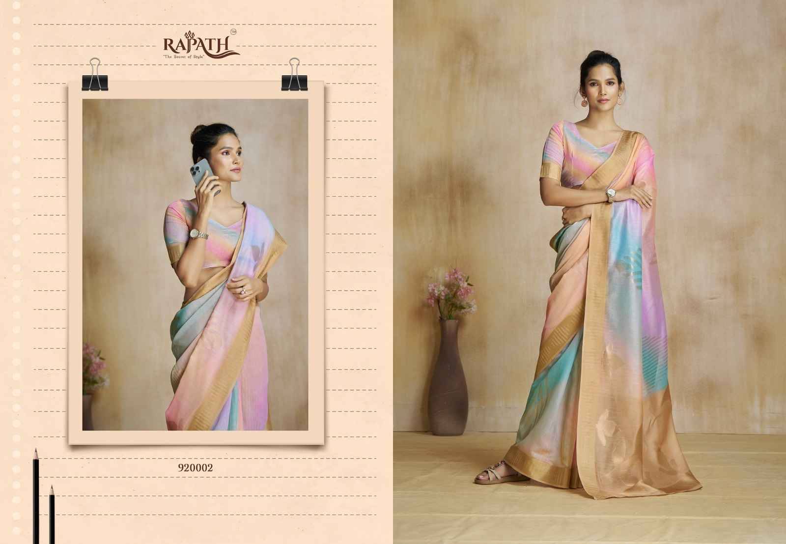 Watermelon By Rajpath 920001 To 920006 Series Indian Traditional Wear Collection Beautiful Stylish Fancy Colorful Party Wear & Occasional Wear Art Silk Sarees At Wholesale Price