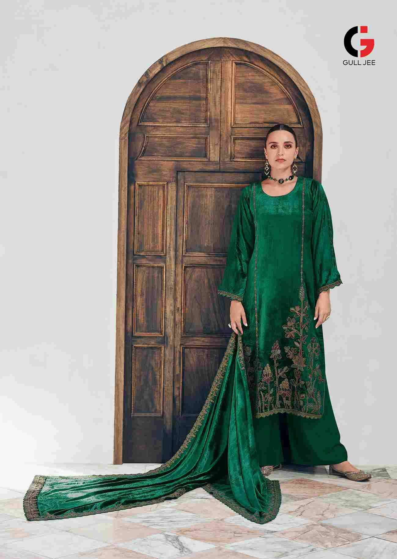 Noor E Fiza By Gull Jee 30001 To 30006 Series Beautiful Festive Suits Colorful Stylish Fancy Casual Wear & Ethnic Wear Viscose Velvet Embroidered Dresses At Wholesale Price