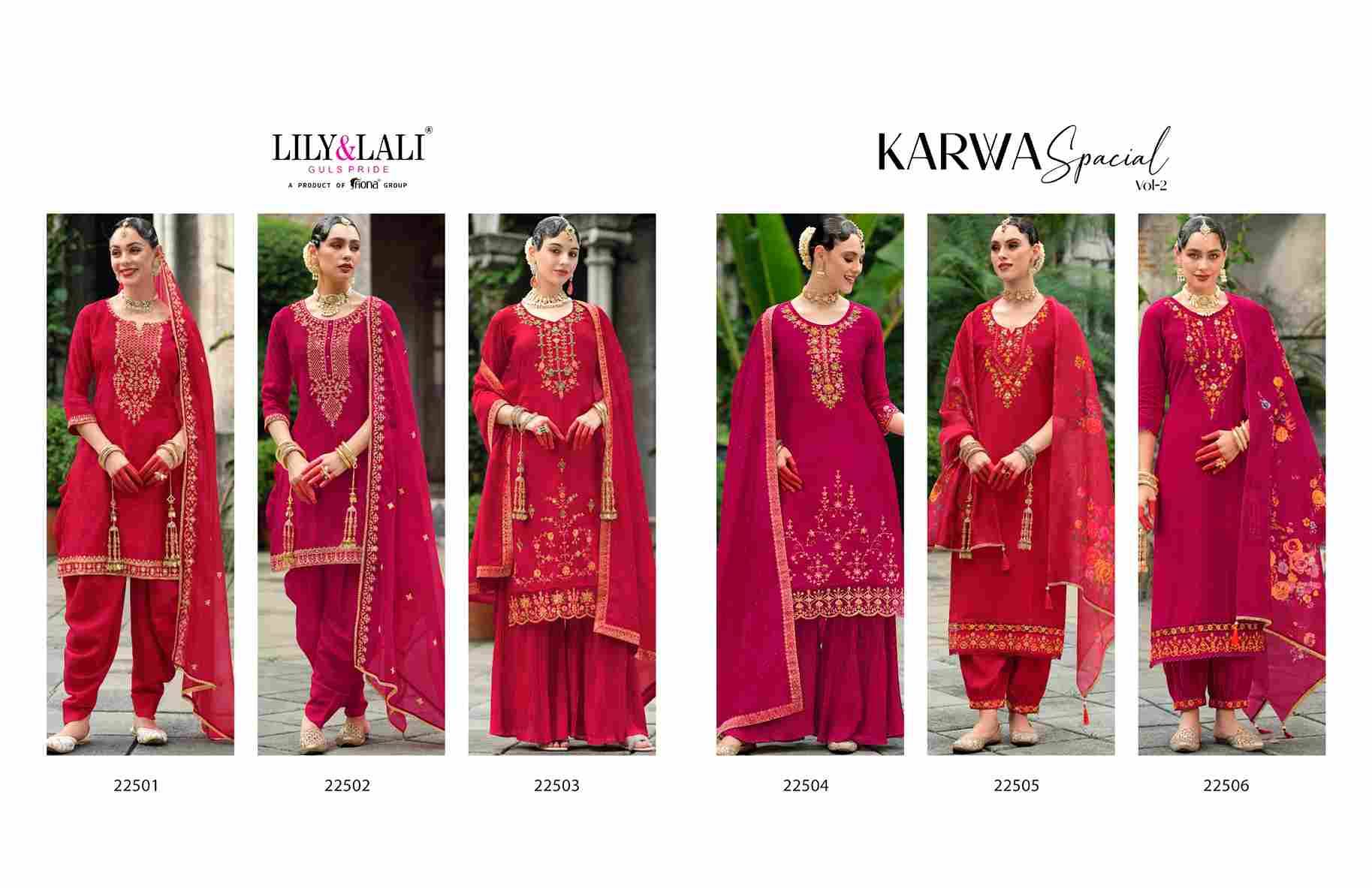 Karwa Special Vol-2 By Lily And Lali 22501 To 22506 Series Beautiful Festive Suits Colorful Stylish Fancy Casual Wear & Ethnic Wear Viscose Silk Dresses At Wholesale Price