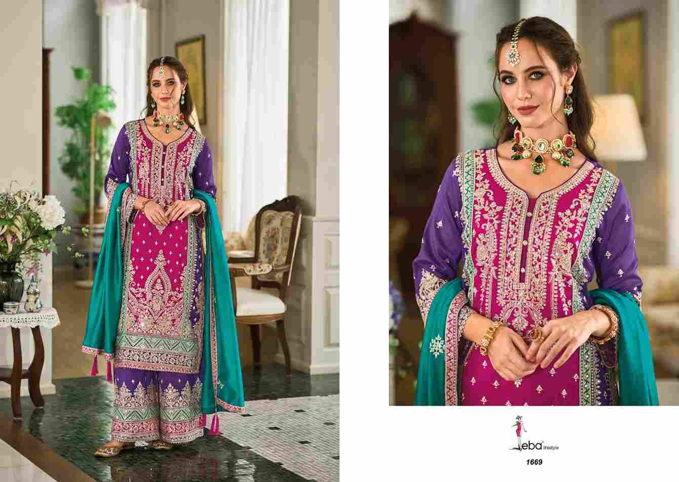 Swara By Eba Lifestyle 1668 To 1669 Series Designer Festive Suits Beautiful Fancy Colorful Stylish Party Wear & Occasional Wear Premium Silk Dresses At Wholesale Price