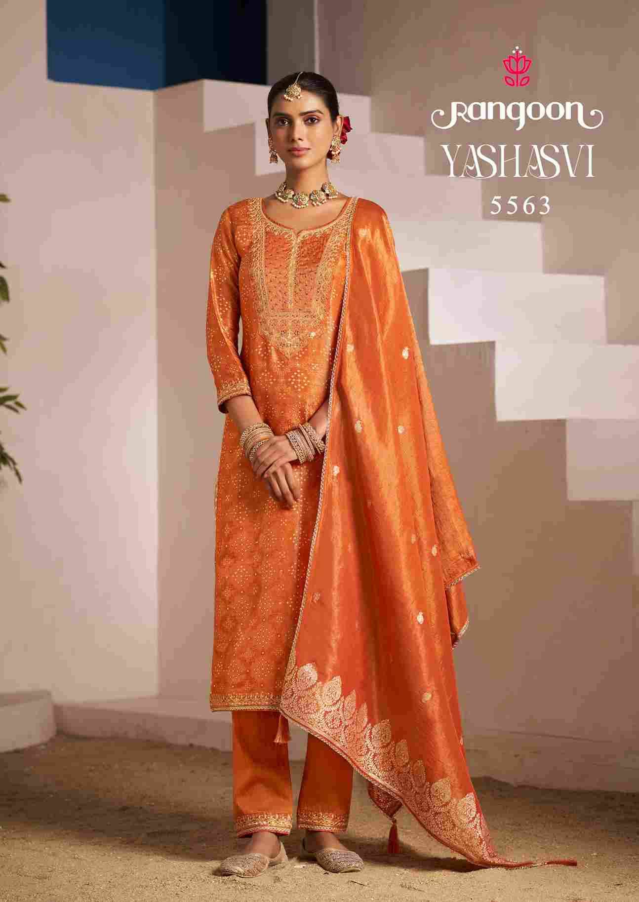 Yashasvi By Rangoon 5561 To 5566 Series Beautiful Festive Suits Stylish Fancy Colorful Casual Wear & Ethnic Wear Pure Viscose Jacquard Dresses At Wholesale Price