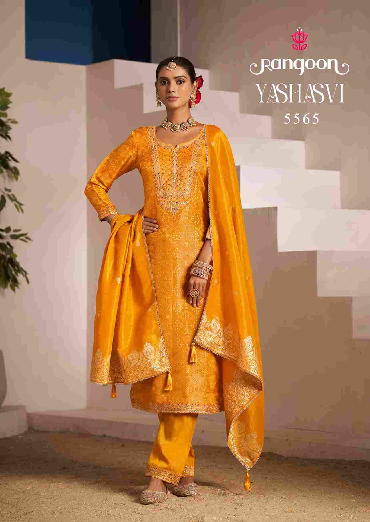 Yashasvi By Rangoon 5561 To 5566 Series Beautiful Festive Suits Stylish Fancy Colorful Casual Wear & Ethnic Wear Pure Viscose Jacquard Dresses At Wholesale Price