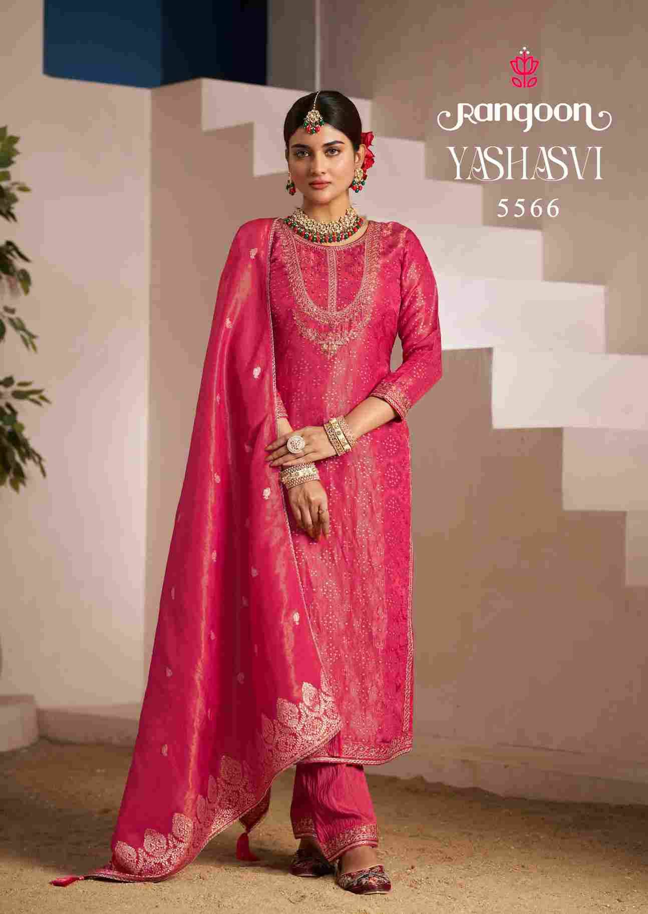 Yashasvi By Rangoon 5561 To 5566 Series Beautiful Festive Suits Stylish Fancy Colorful Casual Wear & Ethnic Wear Pure Viscose Jacquard Dresses At Wholesale Price