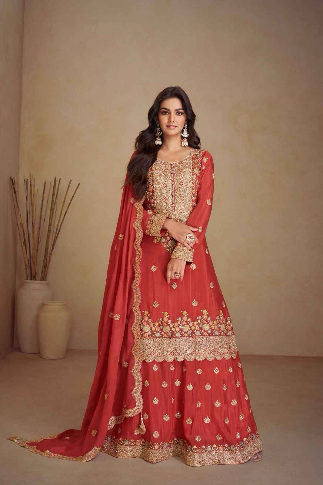 Vaani Vol-3 By Gulkayra Designer 7497 To 7499 Series Designer Festive Festive Suits Collection Beautiful Stylish Fancy Colorful Party Wear & Occasional Wear Chinnon Dresses At Wholesale Price