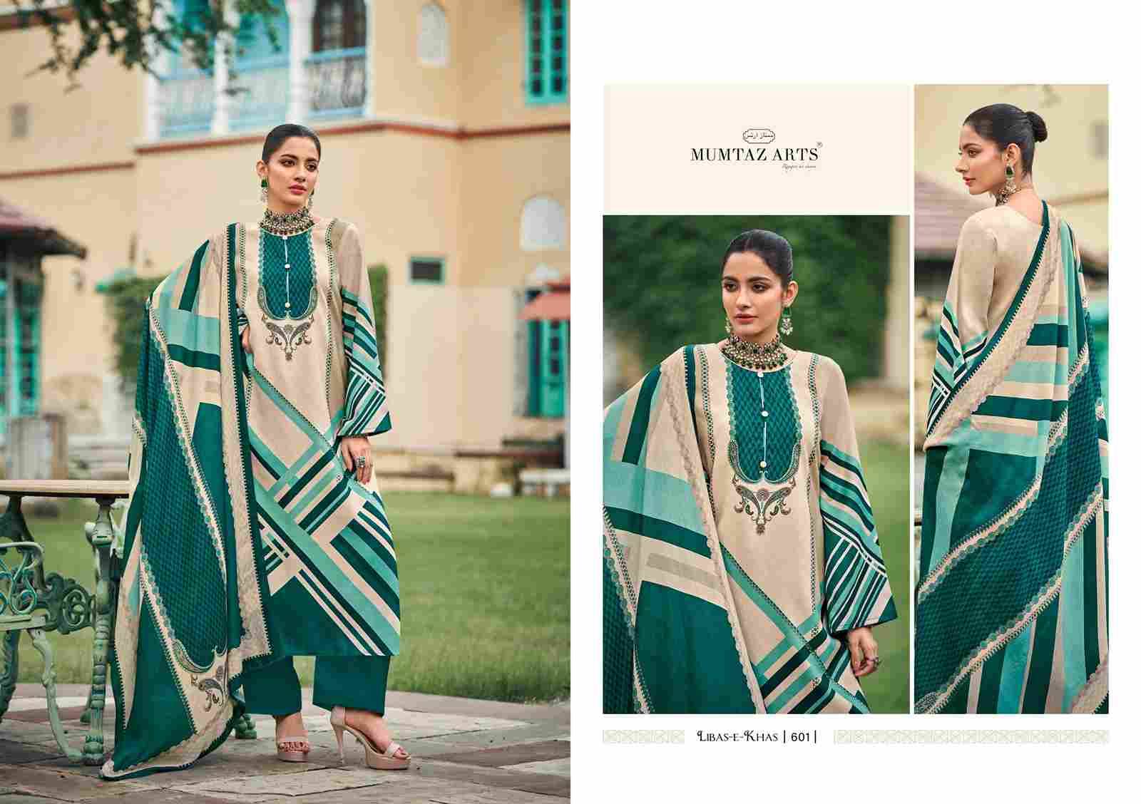 Libas-E-Khas By Mumtaz Arts 601 To 606 Series Beautiful Festive Suits Colorful Stylish Fancy Casual Wear & Ethnic Wear Pure Viscose Pashmina Print Dresses At Wholesale Price