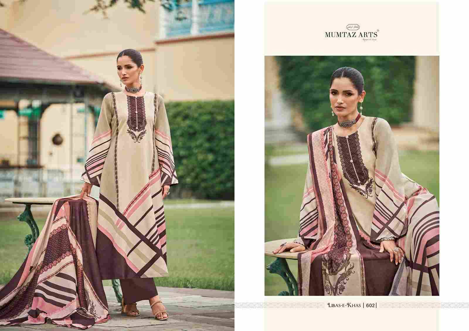 Libas-E-Khas By Mumtaz Arts 601 To 606 Series Beautiful Festive Suits Colorful Stylish Fancy Casual Wear & Ethnic Wear Pure Viscose Pashmina Print Dresses At Wholesale Price