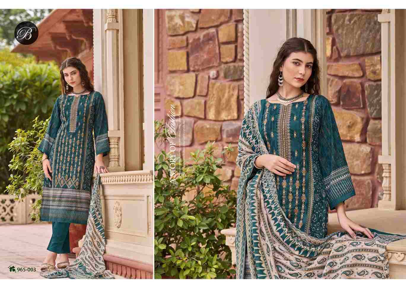 Bin Saeed Vol-7 By Belliza 965-001 To 965-008 Series Beautiful Stylish Festive Suits Fancy Colorful Casual Wear & Ethnic Wear & Ready To Wear Pure Cotton Digital Print Dresses At Wholesale Price