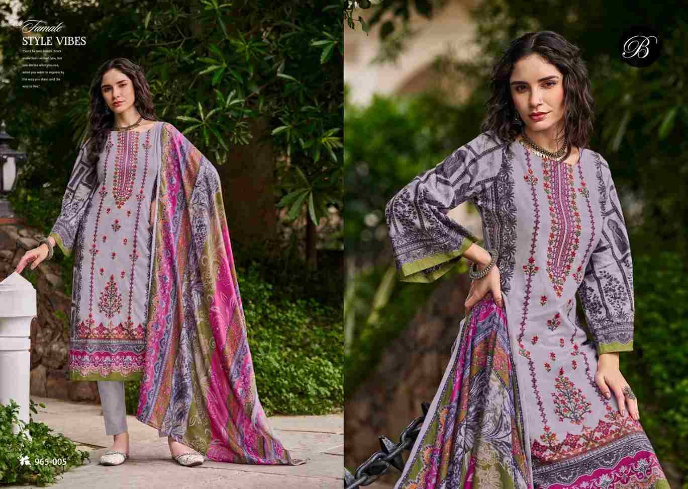 Bin Saeed Vol-7 By Belliza 965-001 To 965-008 Series Beautiful Stylish Festive Suits Fancy Colorful Casual Wear & Ethnic Wear & Ready To Wear Pure Cotton Digital Print Dresses At Wholesale Price