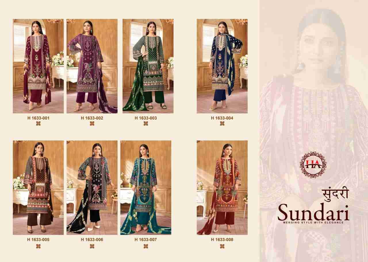 Sundari By Harshit Fashion Hub 1633-001 To 1633-008 Series Beautiful Festive Suits Stylish Fancy Colorful Casual Wear & Ethnic Wear Pure Viscose Rayon Print Dresses At Wholesale Price