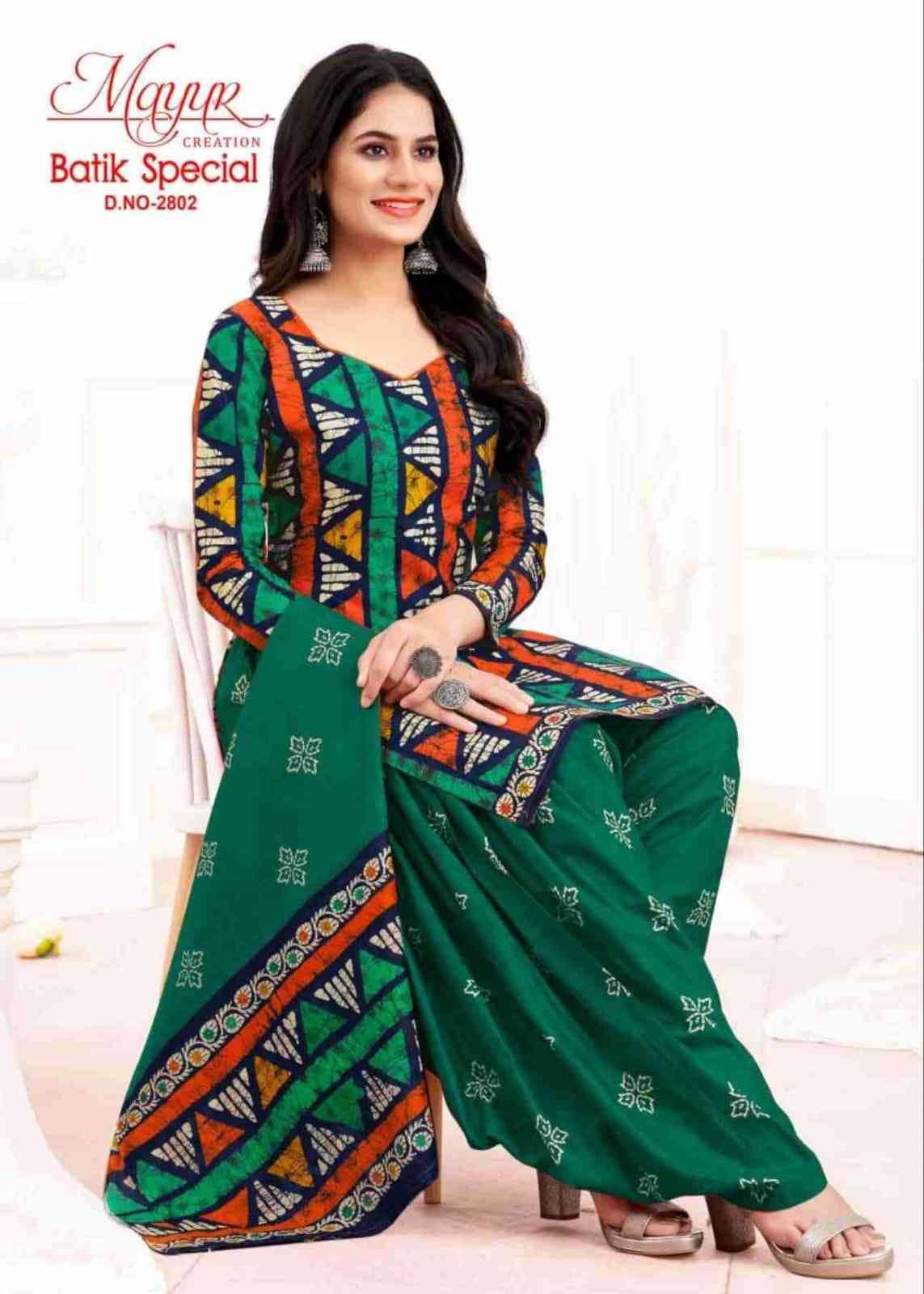 Batik Special Vol-28 By Mayur Creation 2801 To 2810 Series Beautiful Festive Suits Stylish Fancy Colorful Party Wear & Occasional Wear Cotton Dresses At Wholesale Price