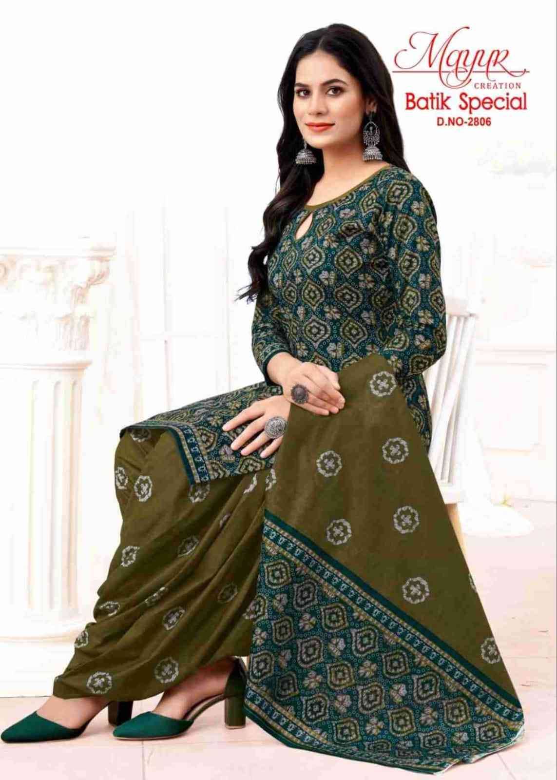 Batik Special Vol-28 By Mayur Creation 2801 To 2810 Series Beautiful Festive Suits Stylish Fancy Colorful Party Wear & Occasional Wear Cotton Dresses At Wholesale Price