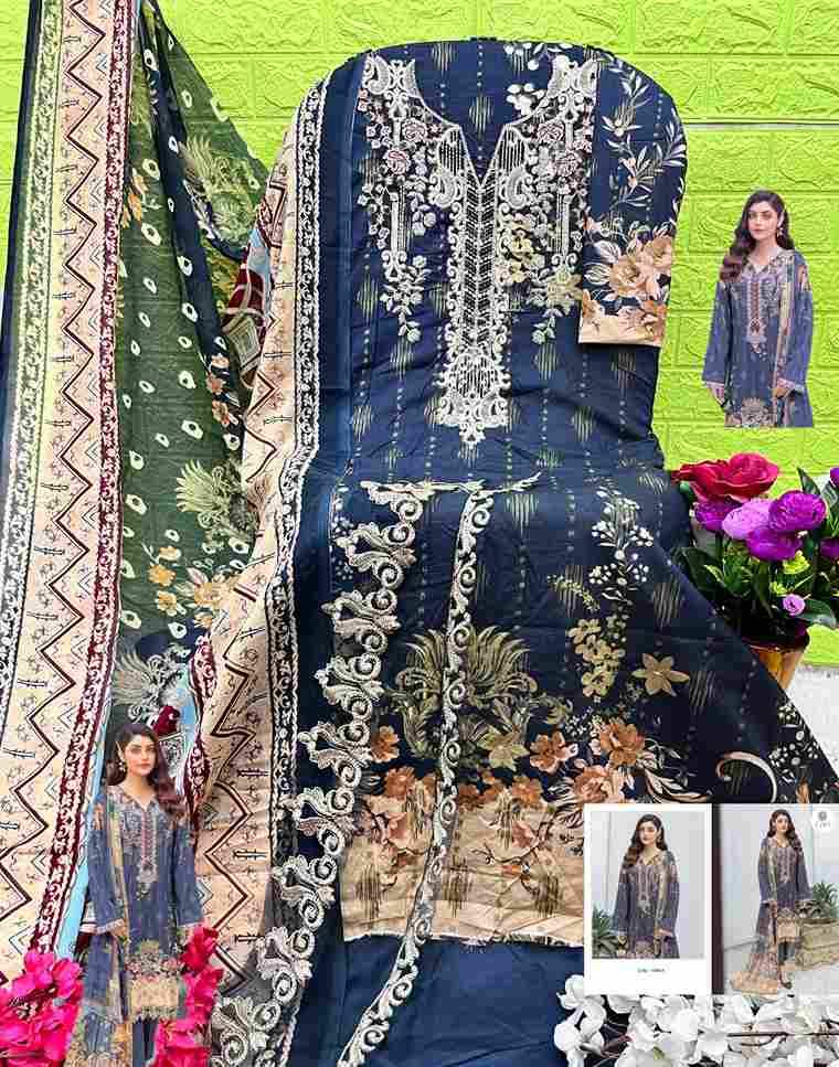 Ezra 1008 Colours By Ezra 1008-A To 1008-B Series Pakistani Suits Beautiful Fancy Colorful Stylish Party Wear & Occasional Wear Pure Cotton Embroidery Dresses At Wholesale Price