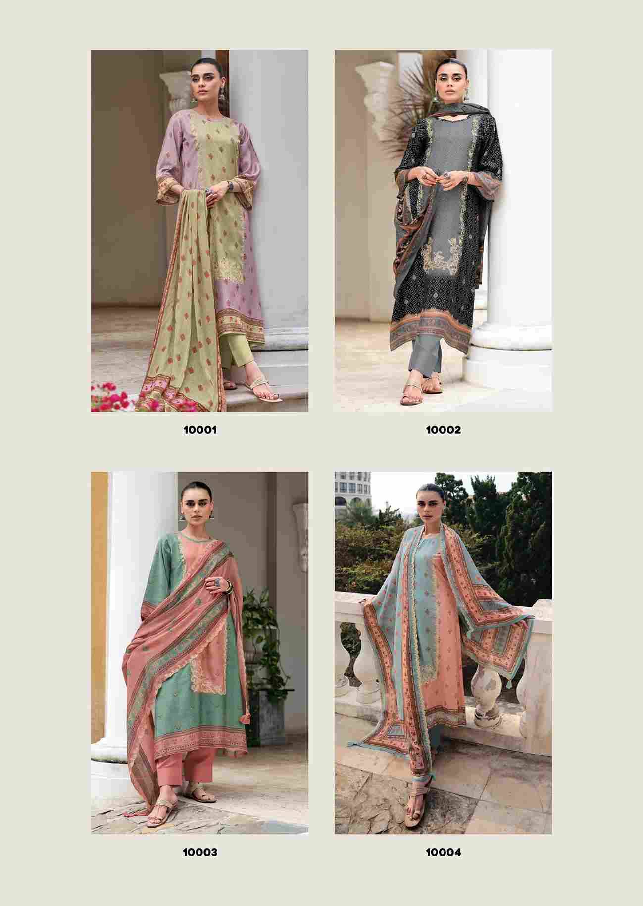 Israt By Gull Jee 10001 To 10006 Series Beautiful Festive Suits Colorful Stylish Fancy Casual Wear & Ethnic Wear Viscose Muslin Embroidered Dresses At Wholesale Price