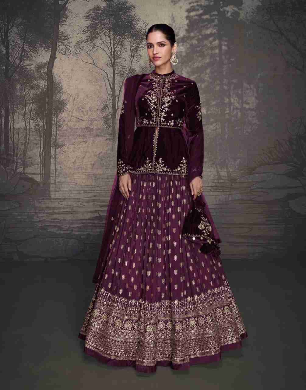 Glam By Sayuri 5601 To 5602 Series Beautiful Festive Suits Colorful Stylish Fancy Casual Wear & Ethnic Wear Velvet Tops With Skirt At Wholesale Price