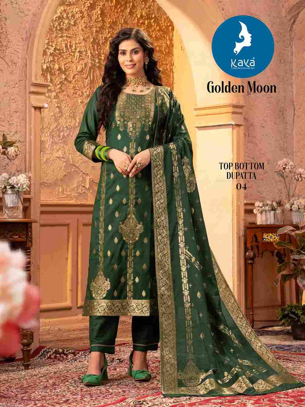 Golden Moon By Kaya 01 To 08 Series Designer Stylish Fancy Colorful Beautiful Party Wear & Ethnic Wear Collection Chanderi Jacquard Dresses At Wholesale Price