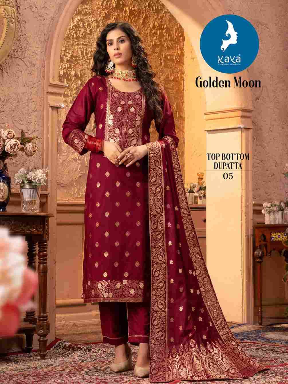 Golden Moon By Kaya 01 To 08 Series Designer Stylish Fancy Colorful Beautiful Party Wear & Ethnic Wear Collection Chanderi Jacquard Dresses At Wholesale Price