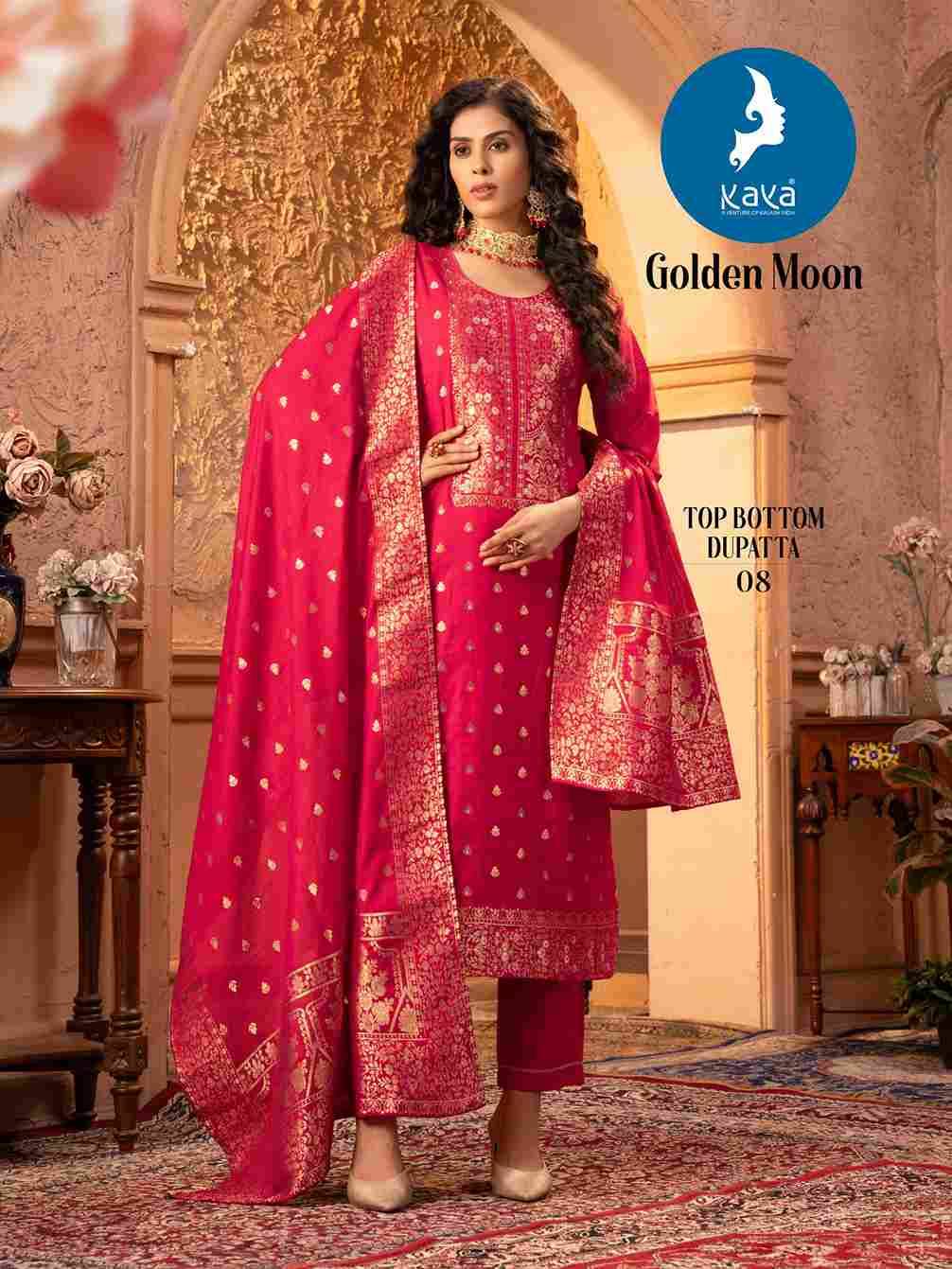 Golden Moon By Kaya 01 To 08 Series Designer Stylish Fancy Colorful Beautiful Party Wear & Ethnic Wear Collection Chanderi Jacquard Dresses At Wholesale Price