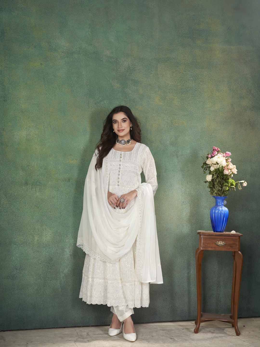 Kilruba 9035 Colours By Kilruba 9035-A To 9035-C Series Beautiful Pakistani Suits Stylish Fancy Colorful Party Wear & Occasional Wear Heavy Georgette Embroidered Dresses At Wholesale Price