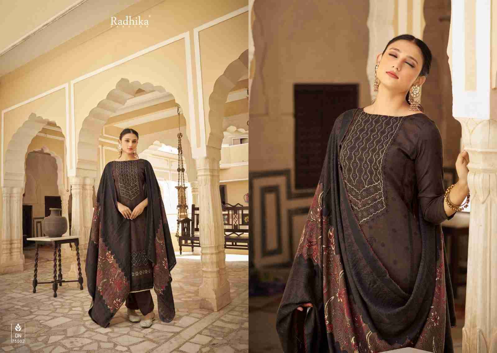 Jasmine By Sumyra 75001 To 75006 Series Beautiful Festive Suits Stylish Fancy Colorful Casual Wear & Ethnic Wear Pure Pashmina Print Dresses At Wholesale Price