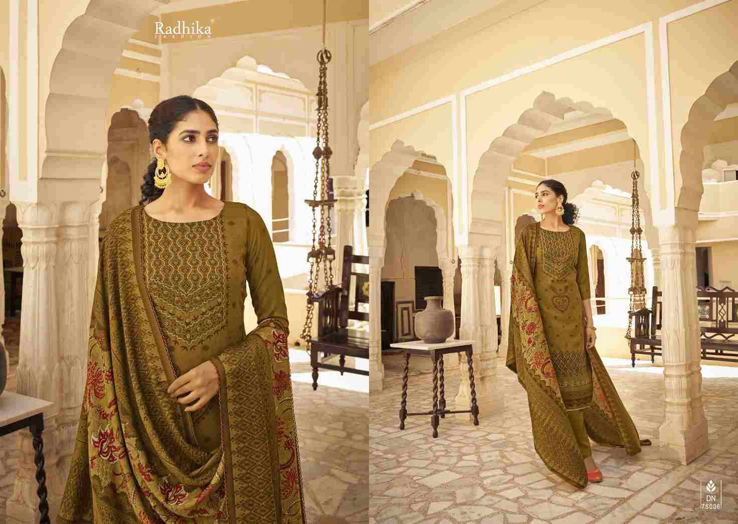 Jasmine By Sumyra 75001 To 75006 Series Beautiful Festive Suits Stylish Fancy Colorful Casual Wear & Ethnic Wear Pure Pashmina Print Dresses At Wholesale Price