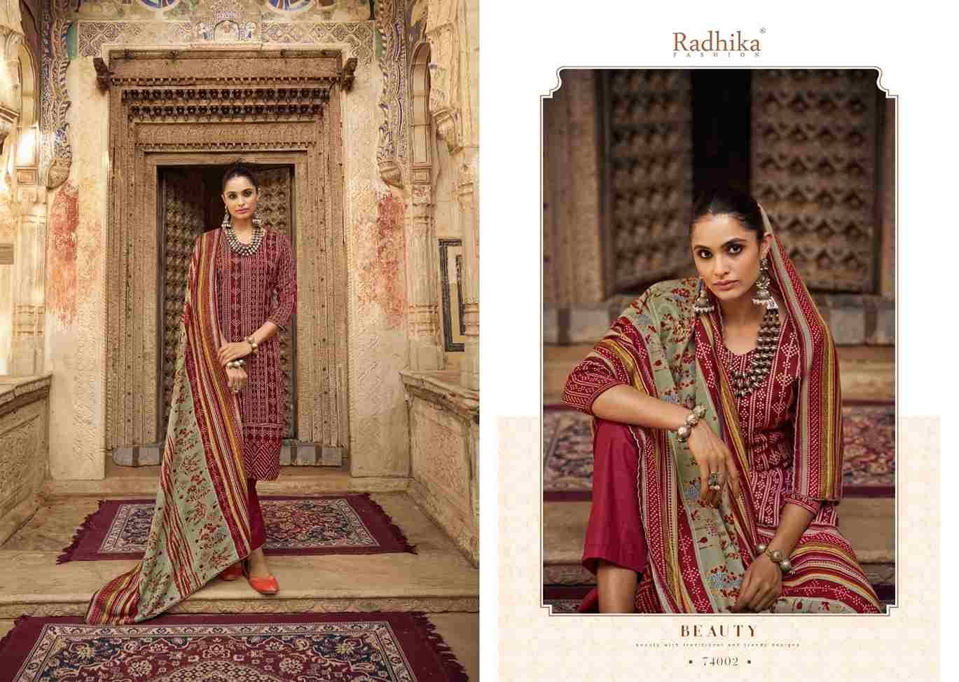 Bandhej By Sumyra 74001 To 74006 Series Beautiful Festive Suits Stylish Fancy Colorful Casual Wear & Ethnic Wear Pure Pashmina Print Dresses At Wholesale Price