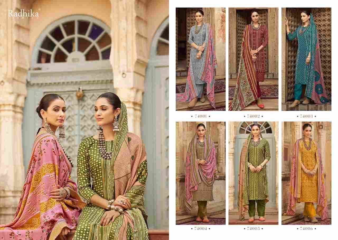 Bandhej By Sumyra 74001 To 74006 Series Beautiful Festive Suits Stylish Fancy Colorful Casual Wear & Ethnic Wear Pure Pashmina Print Dresses At Wholesale Price