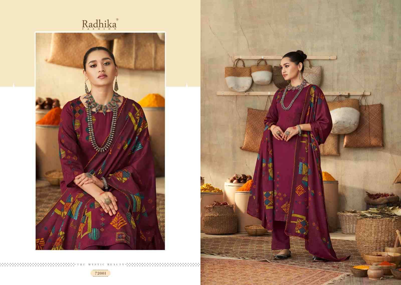 Rehnaz By Sumyra 72001 To 72006 Series Beautiful Stylish Suits Fancy Colorful Casual Wear & Ethnic Wear & Ready To Wear Pure Pashmina Print With Work Dresses At Wholesale Price