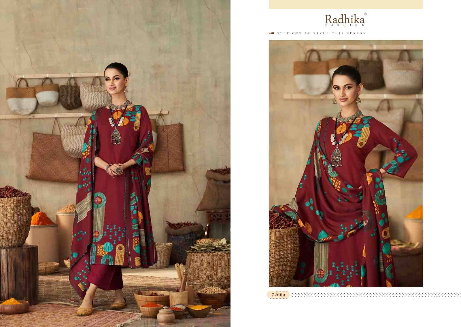 Rehnaz By Sumyra 72001 To 72006 Series Beautiful Stylish Suits Fancy Colorful Casual Wear & Ethnic Wear & Ready To Wear Pure Pashmina Print With Work Dresses At Wholesale Price