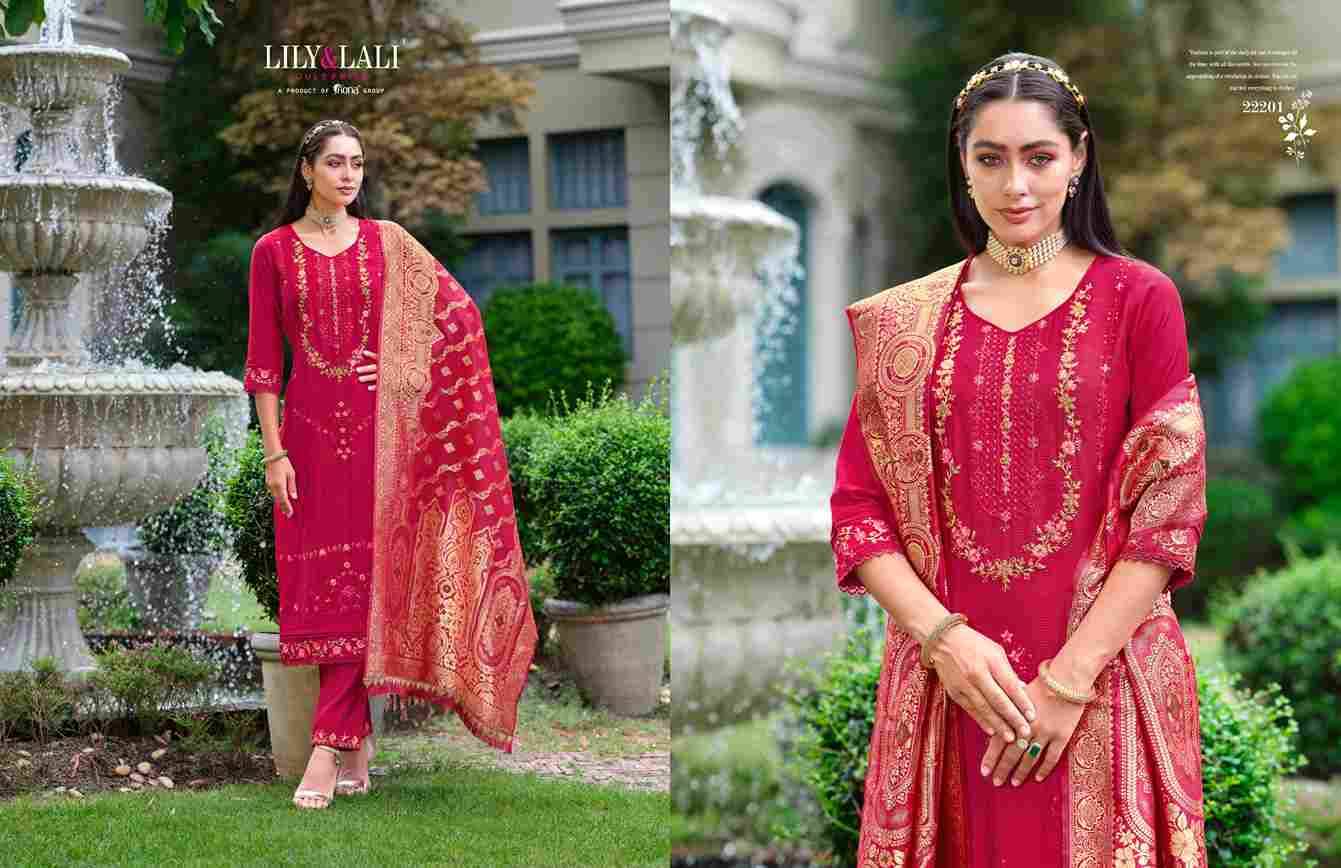 Hasmeena Vol-4 By Lily And Lali 22201 To 22206 Series Beautiful Festive Suits Colorful Stylish Fancy Casual Wear & Ethnic Wear Viscose Dresses At Wholesale Price