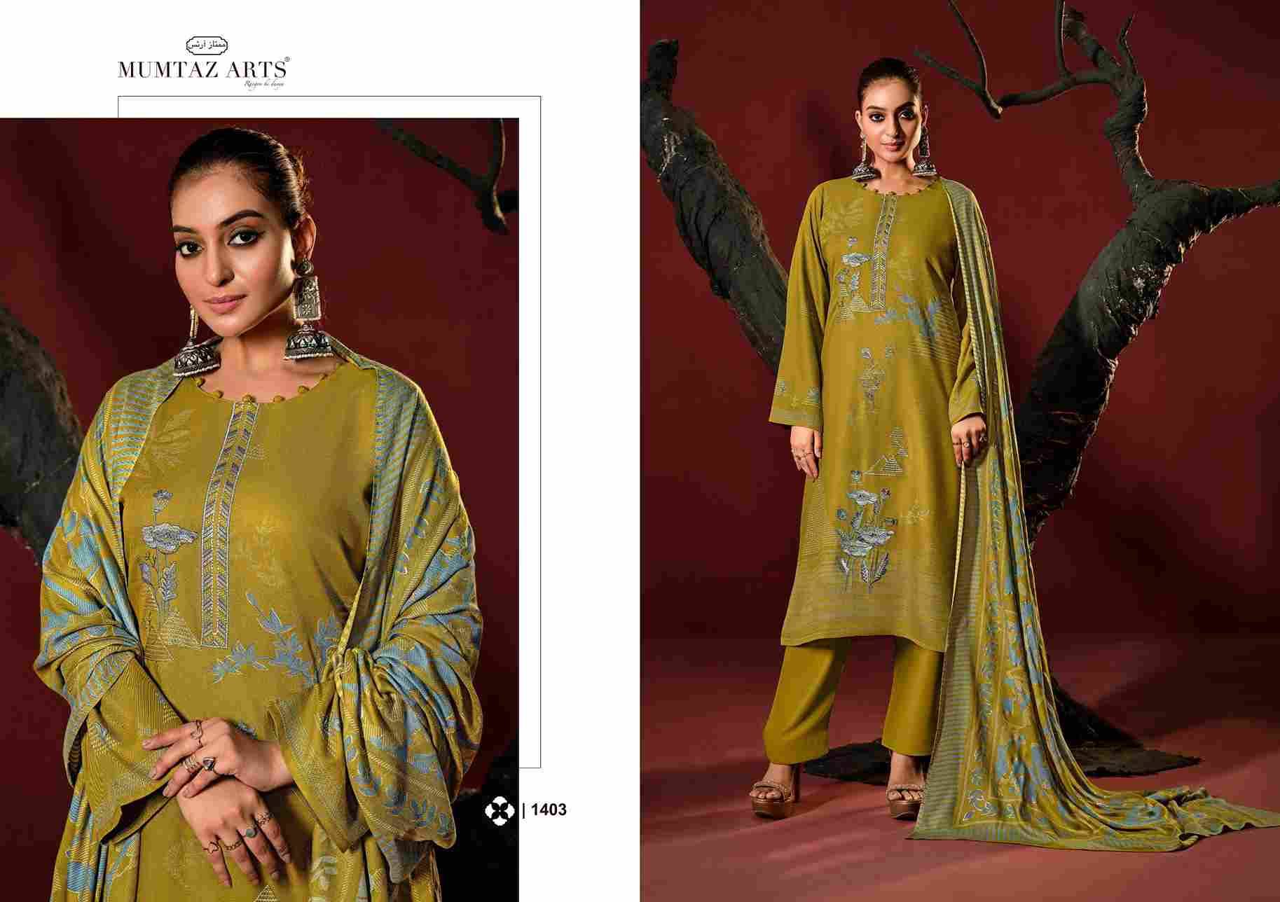 Khusrang By Mumtaz Arts 1401 To 1404 Series Beautiful Festive Suits Colorful Stylish Fancy Casual Wear & Ethnic Wear Pure Viscose Pashmina Print Dresses At Wholesale Price