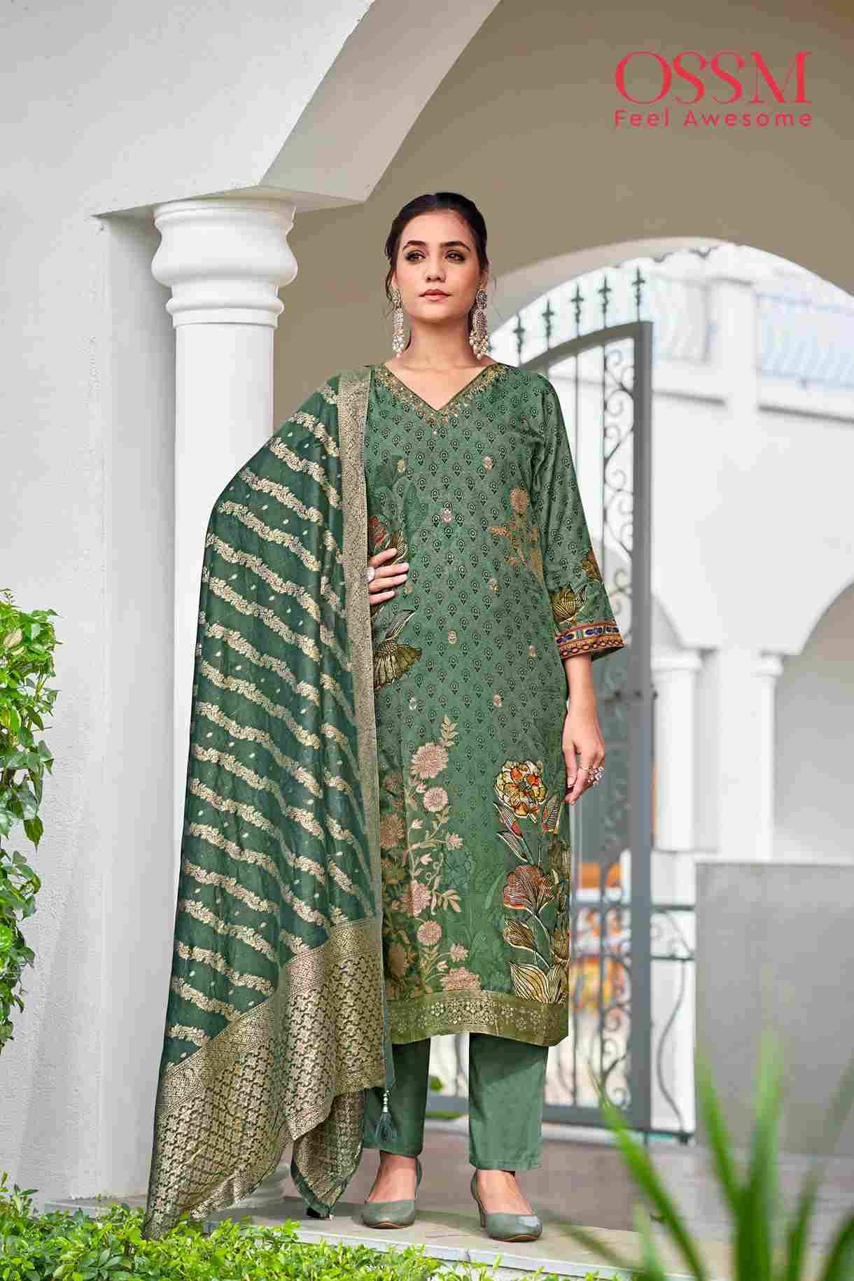 Mandira By Ossm 1001 To 1006 Series Beautiful Stylish Festive Suits Fancy Colorful Casual Wear & Ethnic Wear & Ready To Wear Pure Viscose Silk Dresses At Wholesale Price