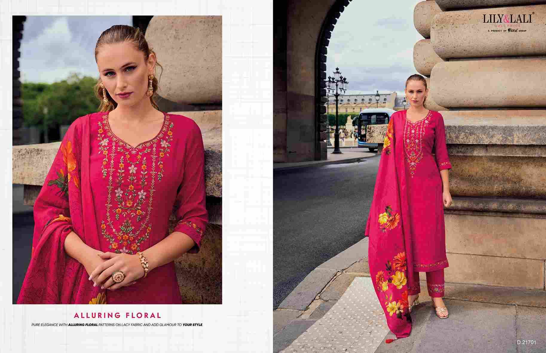 Haseena By Lily And Lali 21701 To 21706 Series Beautiful Festive Suits Colorful Stylish Fancy Casual Wear & Ethnic Wear Viscose Jacquard Silk Dresses At Wholesale Price