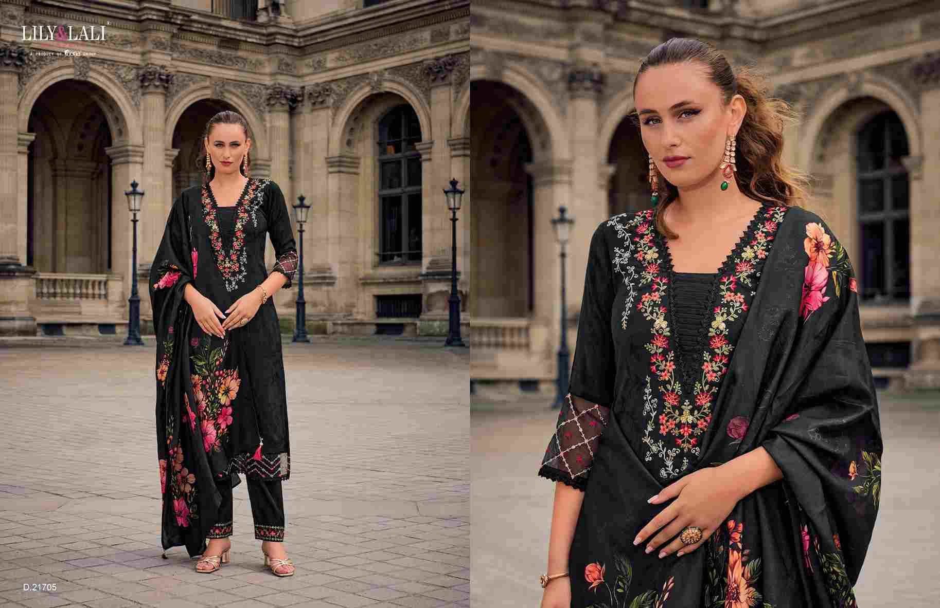 Haseena By Lily And Lali 21701 To 21706 Series Beautiful Festive Suits Colorful Stylish Fancy Casual Wear & Ethnic Wear Viscose Jacquard Silk Dresses At Wholesale Price