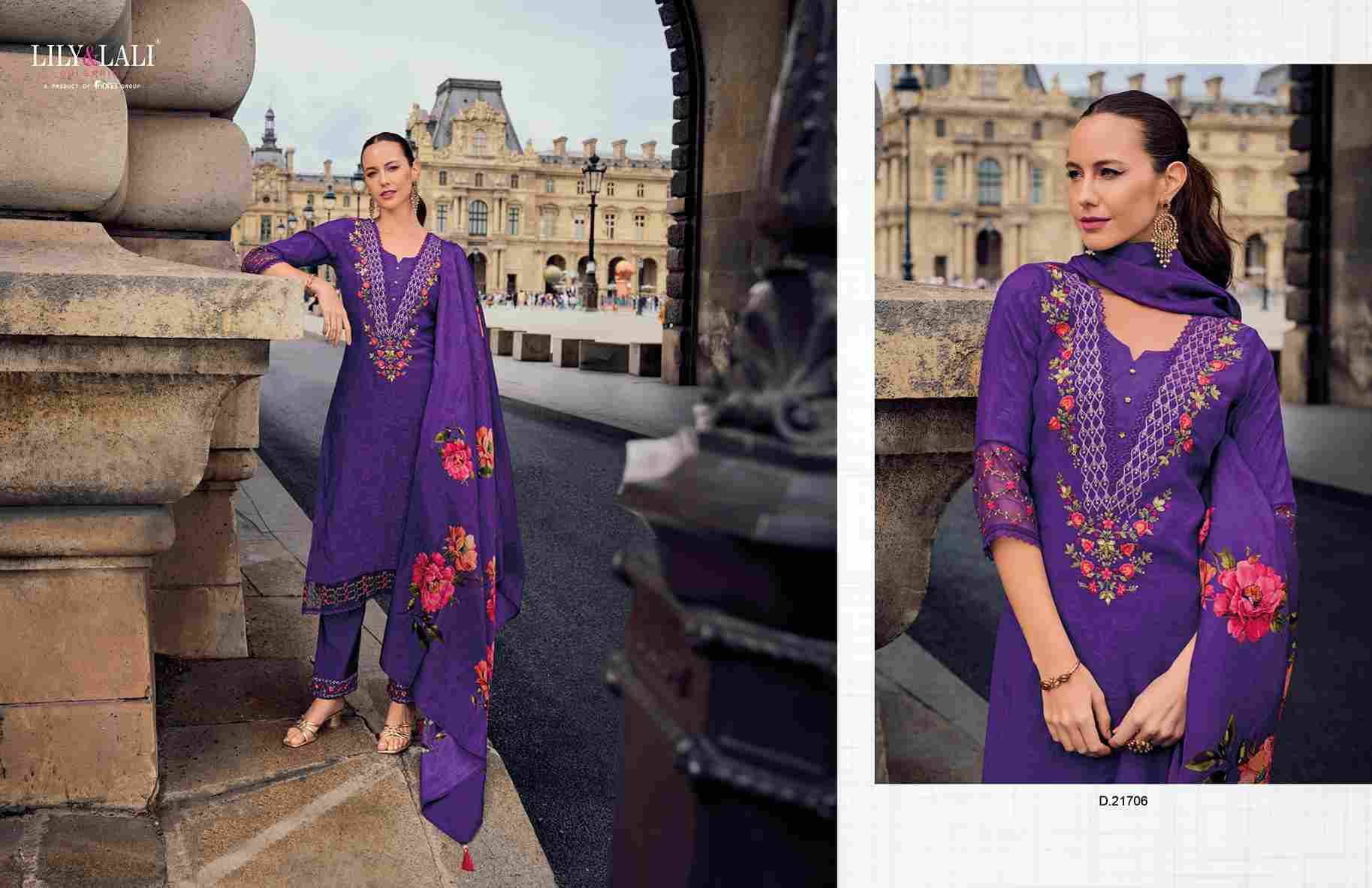 Haseena By Lily And Lali 21701 To 21706 Series Beautiful Festive Suits Colorful Stylish Fancy Casual Wear & Ethnic Wear Viscose Jacquard Silk Dresses At Wholesale Price