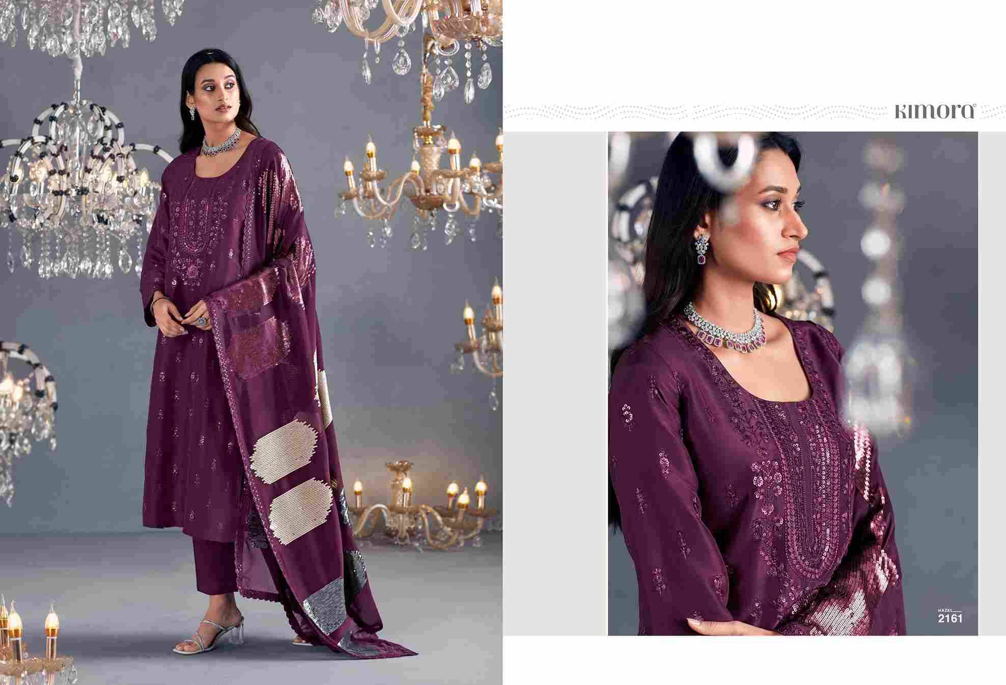 Hazel By Kimora Fashion 2161 To 2168 Series Designer Festive Suits Collection Beautiful Stylish Fancy Colorful Party Wear & Occasional Wear Pure Silk Dresses At Wholesale Price