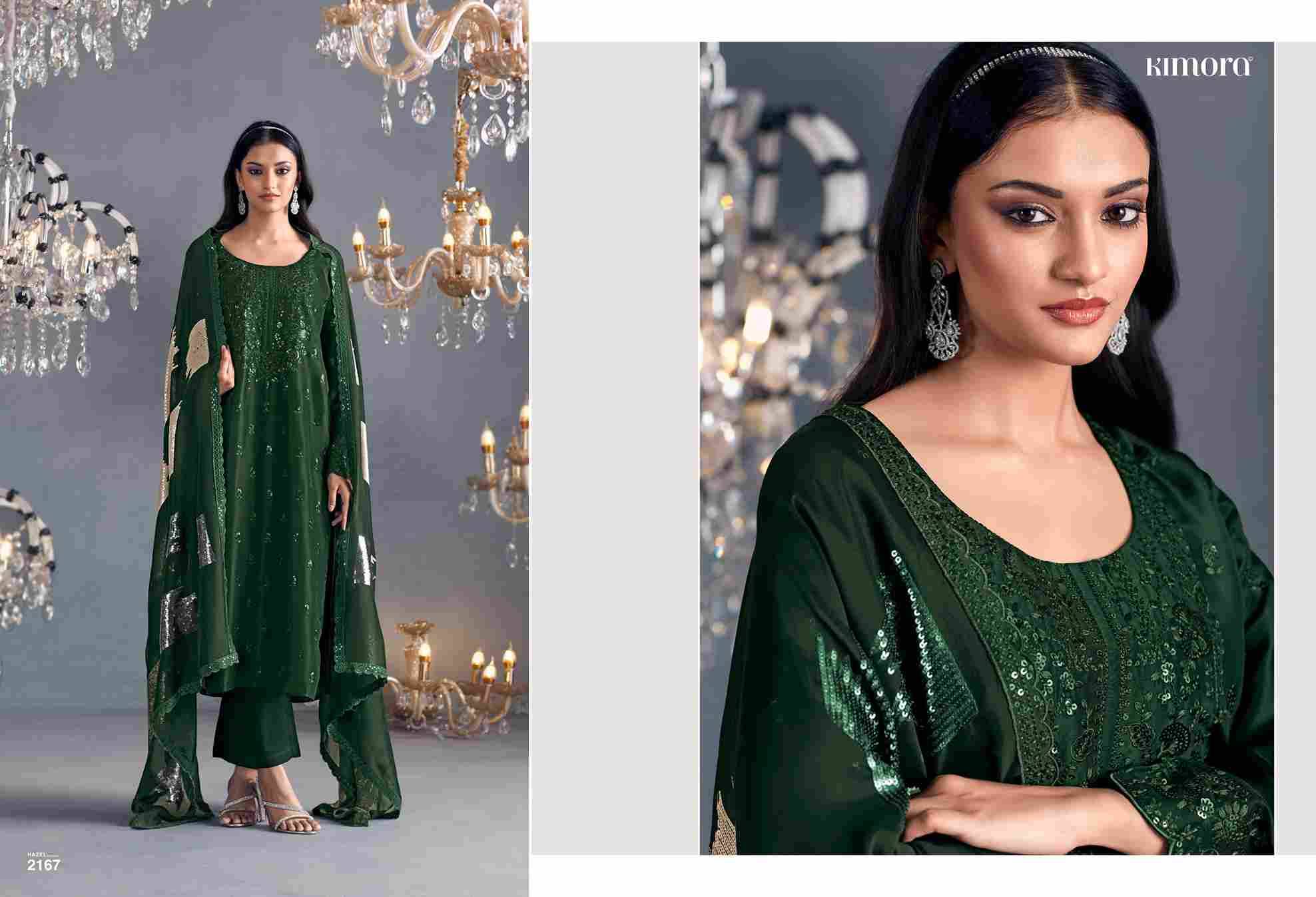 Hazel By Kimora Fashion 2161 To 2168 Series Designer Festive Suits Collection Beautiful Stylish Fancy Colorful Party Wear & Occasional Wear Pure Silk Dresses At Wholesale Price