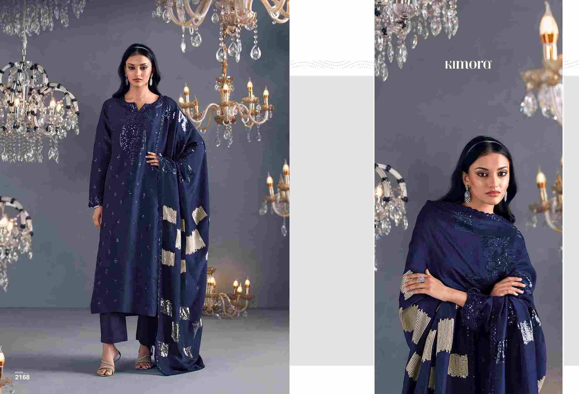 Hazel By Kimora Fashion 2161 To 2168 Series Designer Festive Suits Collection Beautiful Stylish Fancy Colorful Party Wear & Occasional Wear Pure Silk Dresses At Wholesale Price