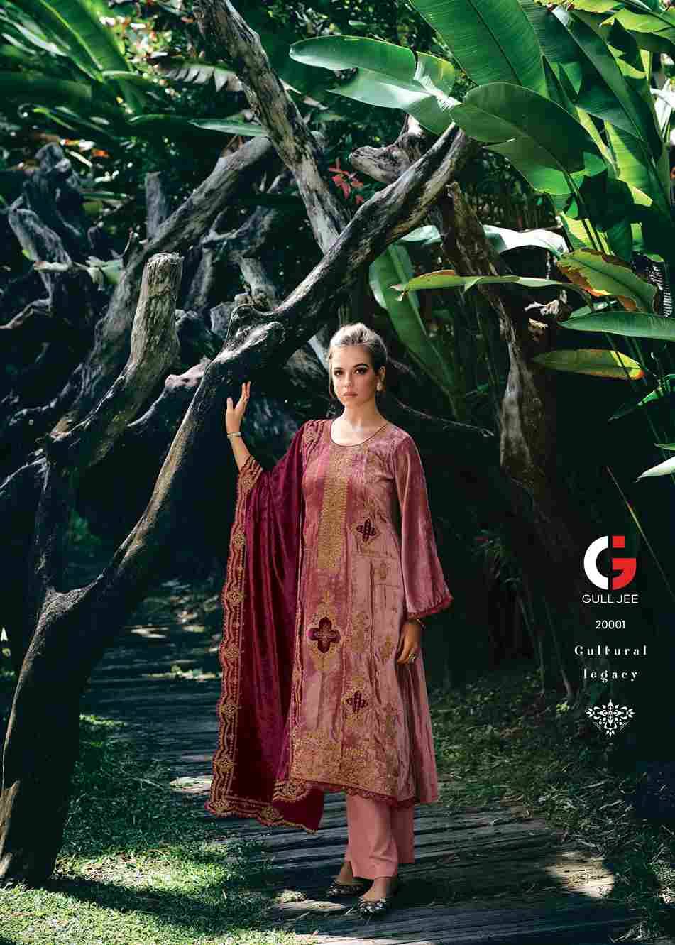 Gul Nasreen By Gull Jee 20001 To 20006 Series Beautiful Festive Suits Colorful Stylish Fancy Casual Wear & Ethnic Wear Viscose Velvet Embroidered Dresses At Wholesale Price