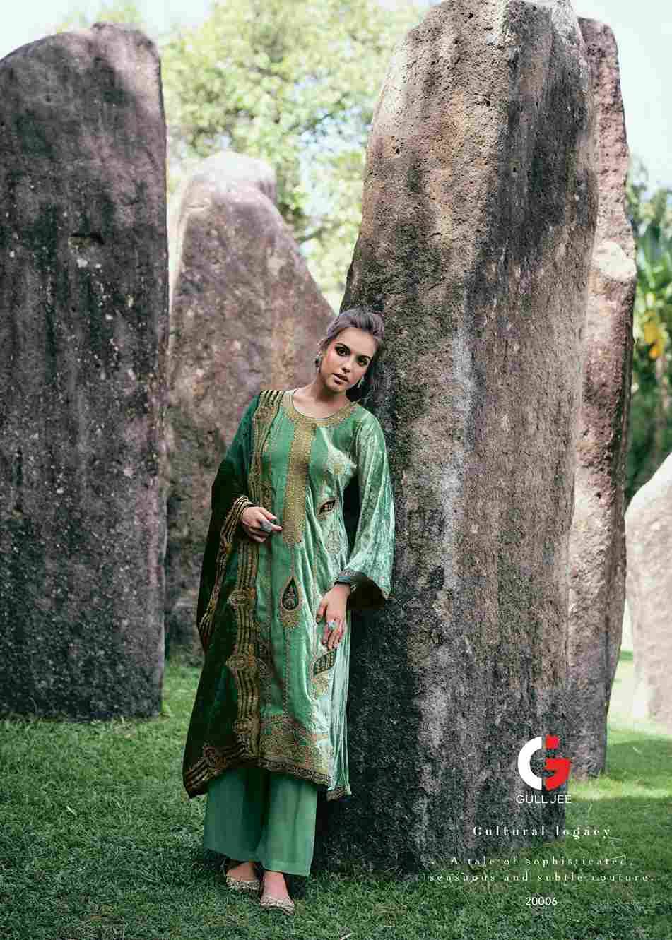 Gul Nasreen By Gull Jee 20001 To 20006 Series Beautiful Festive Suits Colorful Stylish Fancy Casual Wear & Ethnic Wear Viscose Velvet Embroidered Dresses At Wholesale Price