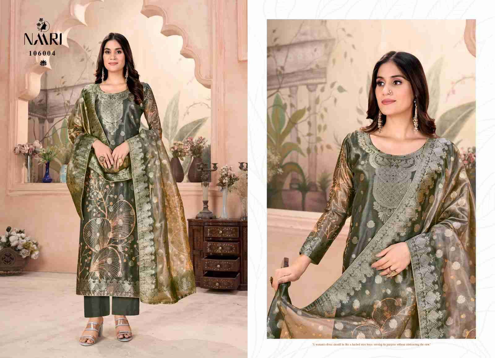 Ibaas By Naari 106001 To 106004 Series Beautiful Stylish Festive Suits Fancy Colorful Casual Wear & Ethnic Wear & Ready To Wear Pure Jacquard Dresses At Wholesale Price