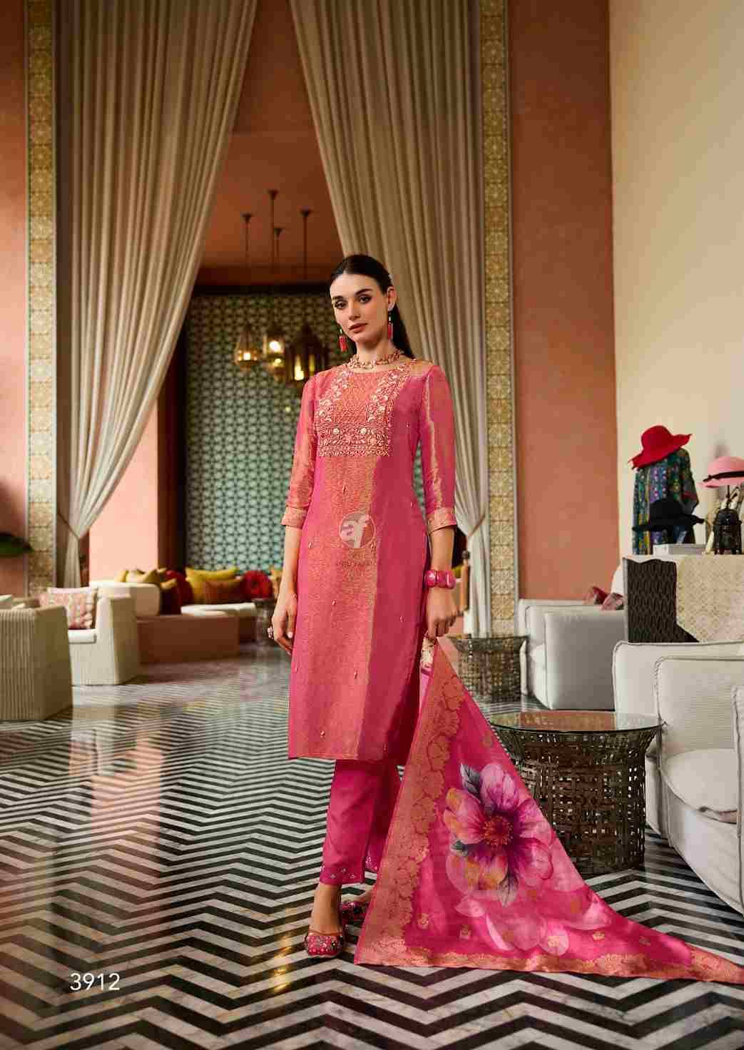 Sheesha Vol-3 By Anju Fabrics 3911 To 3916 Series Designer Festive Suits Beautiful Stylish Fancy Colorful Party Wear & Occasional Wear Pure Silk Dresses At Wholesale Price