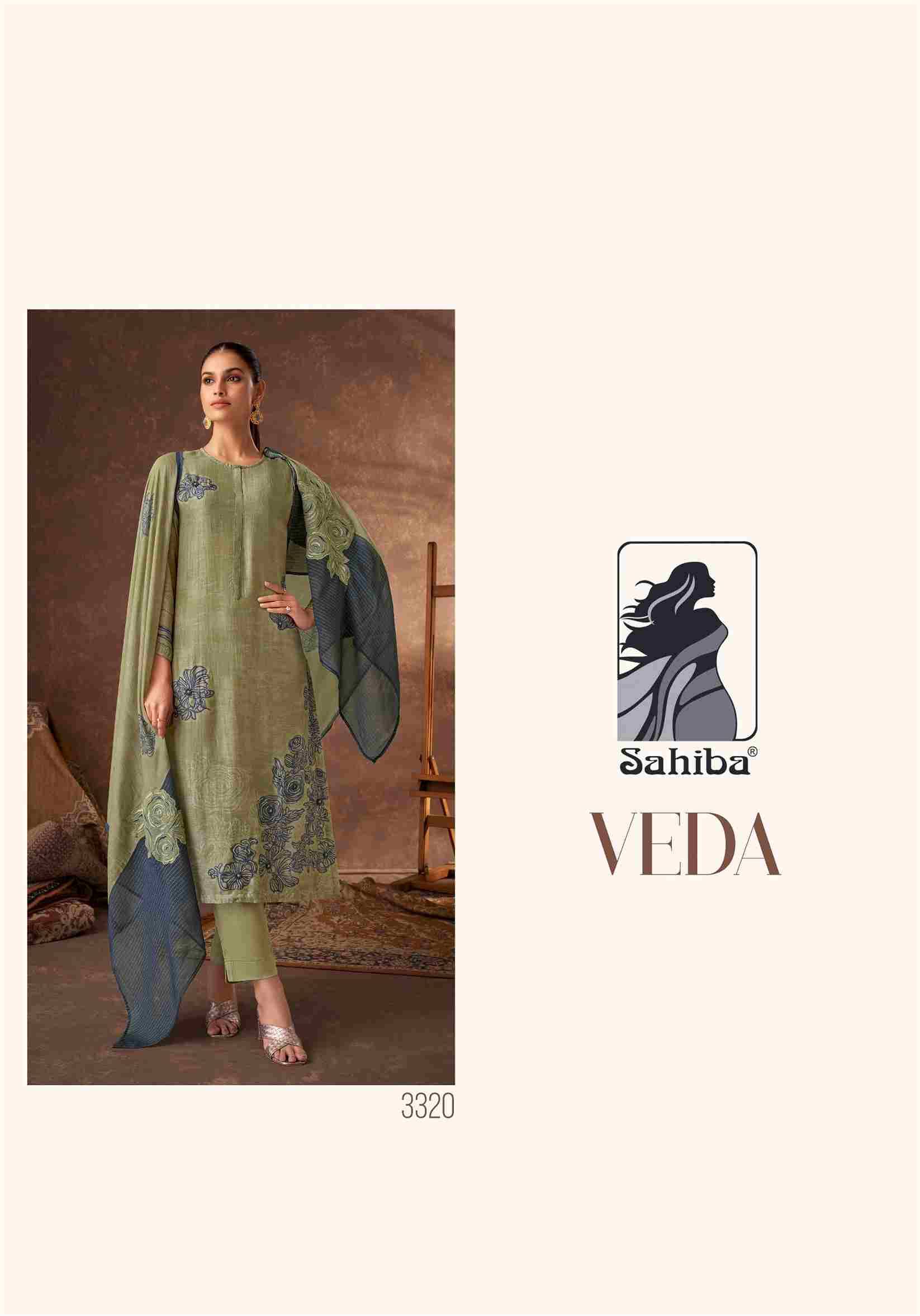 Veda By Sahiba Fabrics Beautiful Festive Suits Stylish Fancy Colorful Casual Wear & Ethnic Wear Muslin Silk Dresses At Wholesale Price