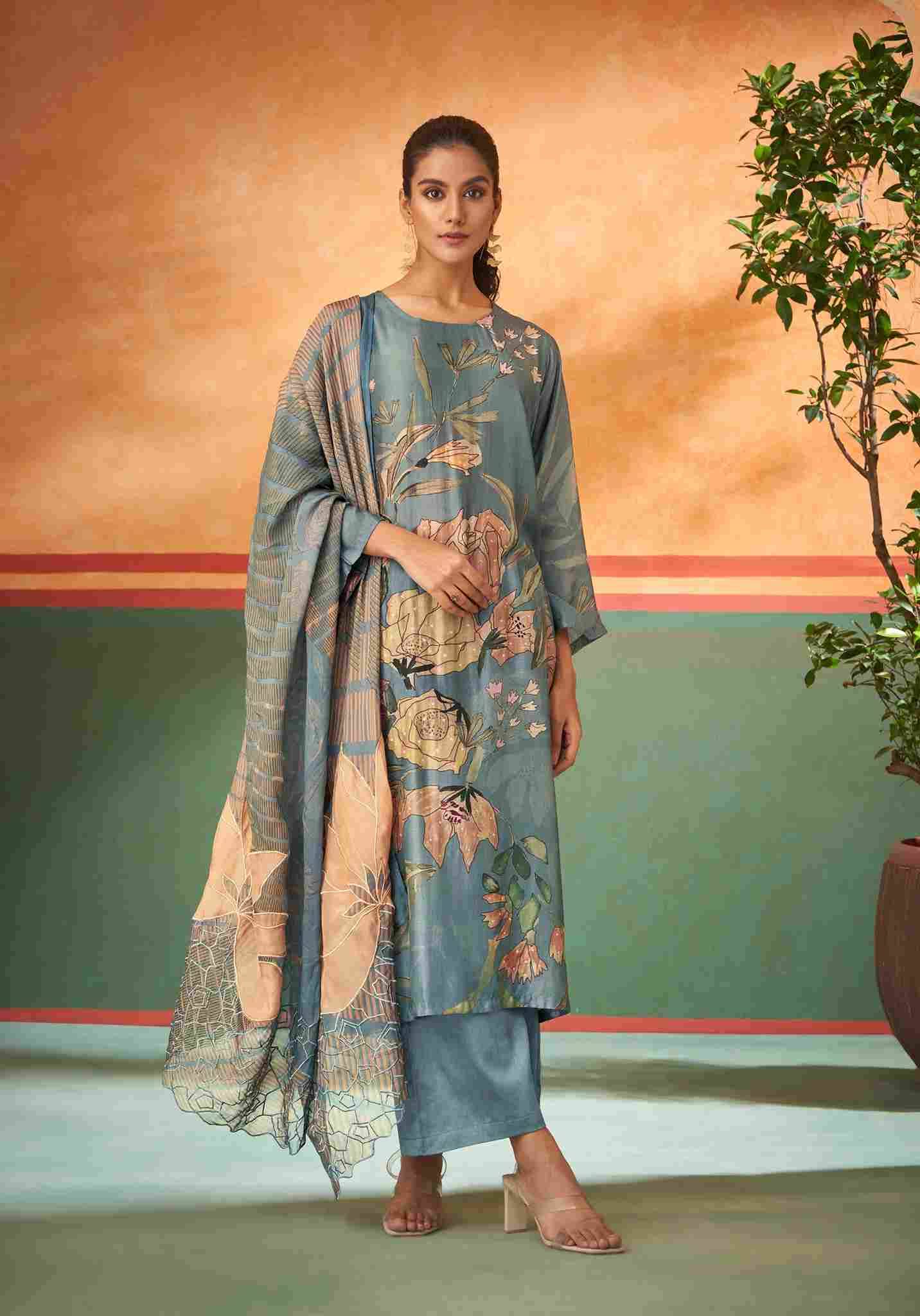 Dua By Sahiba Fabrics Beautiful Festive Suits Stylish Fancy Colorful Casual Wear & Ethnic Wear Muslin Silk Dresses At Wholesale Price