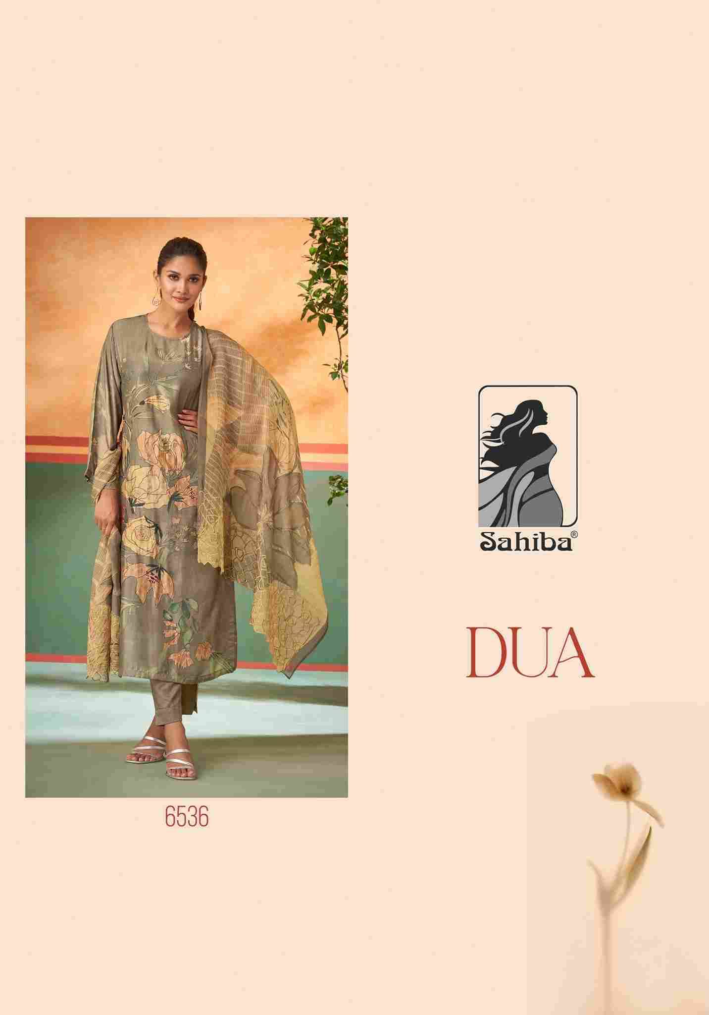 Dua By Sahiba Fabrics Beautiful Festive Suits Stylish Fancy Colorful Casual Wear & Ethnic Wear Muslin Silk Dresses At Wholesale Price